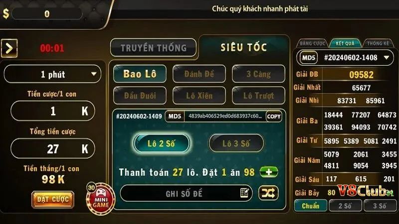 Thời gian diễn ra phiên quay số lô đề siêu tốc rất nhanh