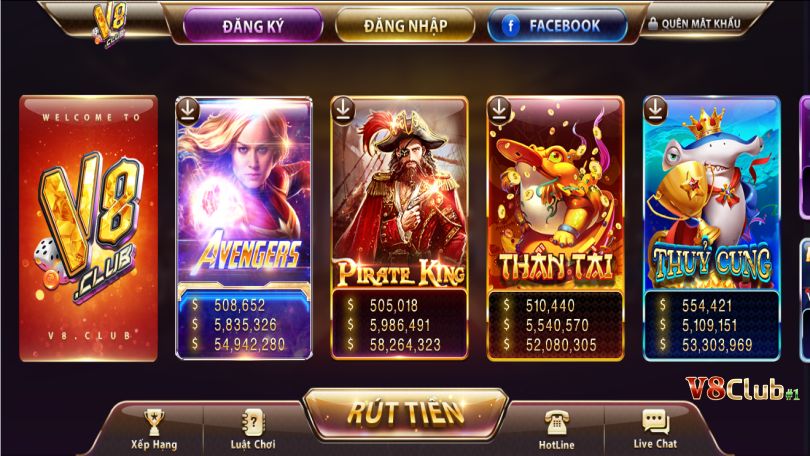 Hướng dẫn hội viên V8Club cách chơi Slots game trực tuyến