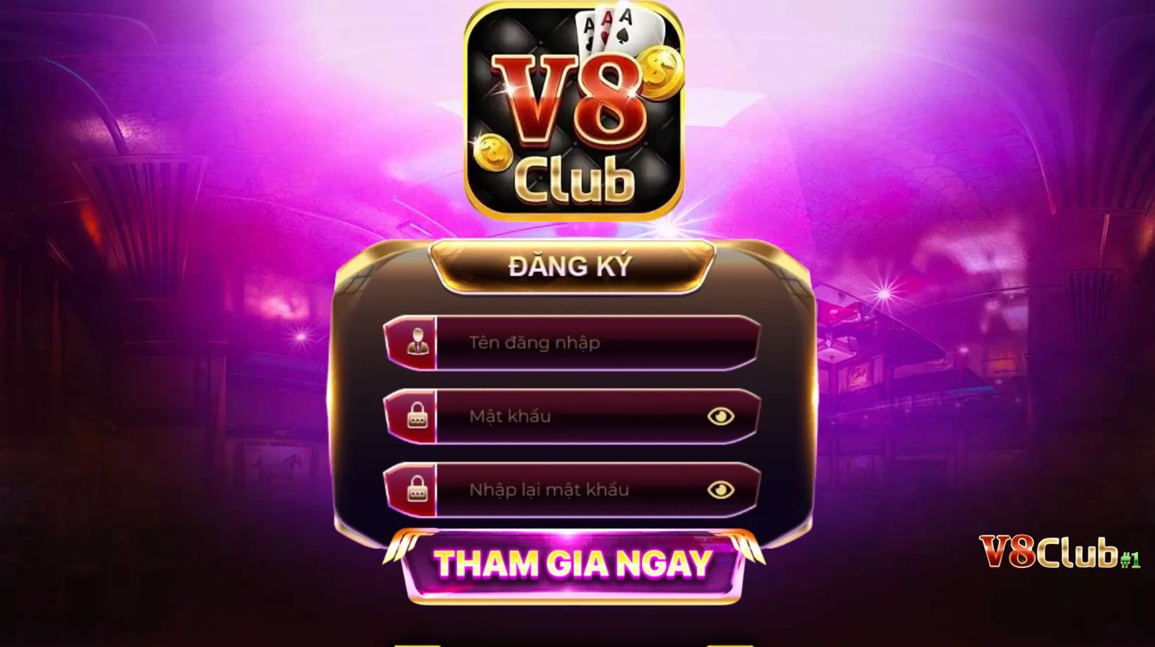 Cách đăng ký V8club 