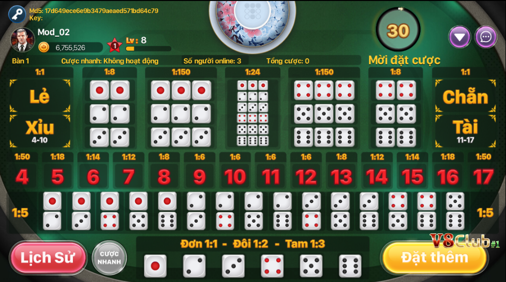 Khám phá luật lệ trong chơi Tài Xỉu online tại V8club Khám phá luật lệ trong chơi Tài Xỉu online tại V8club