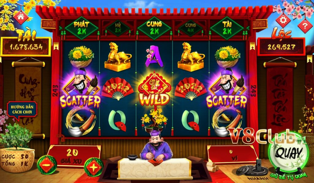 Thầy Đồ là một trong những trò chơi slot đổi thưởng hấp dẫn nhất tại V8Club